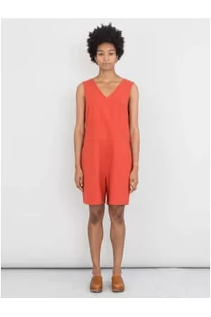 Folk Women T-Shirts - V Romper in Minium Twill