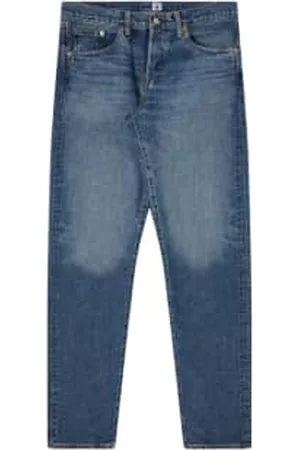 Edwin Men Tapered Jeans - Pantaloni Regular Tapered Uomo /mid Dark Wash