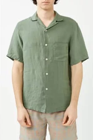 Portuguese Flannel Men Short sleeved Shirts - Dry Linen Shirt