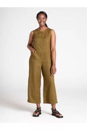 Thought Women Graduation Dresses - Adrienne Hemp Tie-waist Jumpsuit - Caper