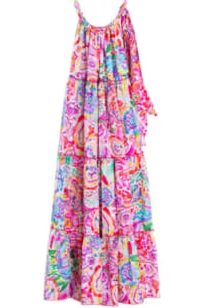 Vilagallo Women Halter Dresses - Watercolour Cylia Halter Neck Dress