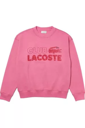 Lacoste Men Sweatshirts - Men’s Round Neck Loose Fit Vintage Print Sweatshirt