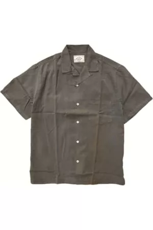 Portuguese Flannel Men Short sleeved Shirts - Dogtown Olive