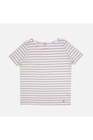 Armor.lux Women T-Shirts - Women Breton T-shirt - /oyat Light Green