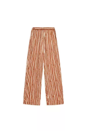 Yerse Women Jeans - Frank Trousers In Amber Stripe