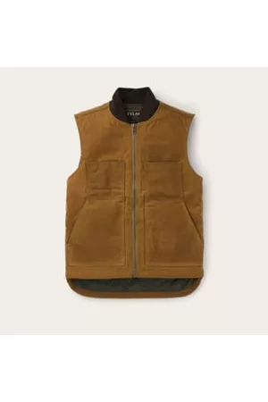 Filson Men Gilets - Tin Cloth Insulated Work Vest - Dark Tan