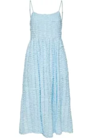 SELECTED Women Midi Dresses - Tulle Sleeveless Midi Dress Heron