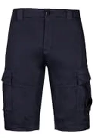 C.P. Company Men Cargo Pants - Stretch Sateen Cargo Shorts Total Eclipse
