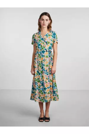 Y.A.S Women Midi Dresses - Leafa SS Midi Wrap Dress S - Soft