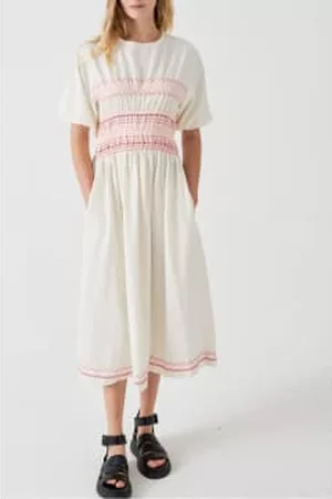 seventy + mochi Women Graduation Dresses - Sally Dress In Ecru Denim