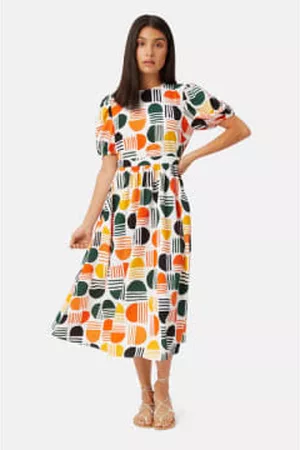 Traffic People Women Printed & Patterned Dresses - Hopelessly Devoted Dress - Retro Print
