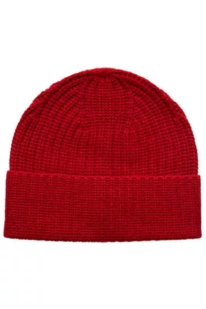 Eton Men Beanies - Ribbed Wool and Cashmere Blend Beanie