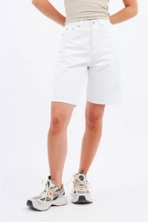 Anorak Women Denim Skirts - Dr Denim Bella Shorts White Denim