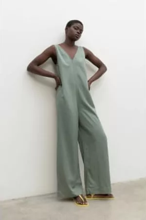 ECOALF Women Graduation Dresses - Turquesa Jumpsuit - Thyme Green