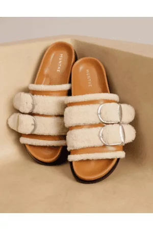 Munthe Women Slide Sandals - Jemmy Sandals Natural