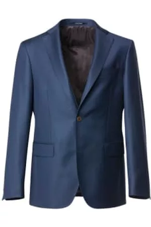 Cavaliere Men Blazers - Navy Slim Fit Suit Jacket