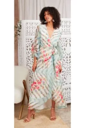 HOPE & IVY Women Printed & Patterned Dresses - Kelda Wrap Dress - Multi Floral