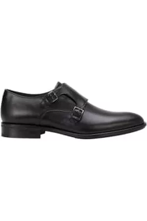 HUGO BOSS Men Formal Shoes - Leather Double Strap Monk Shoes