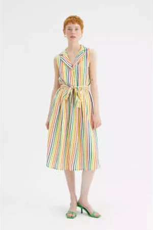 Compañía fantástica Women Midi Dresses - Fantastic Company Midi Dress Rays shirt