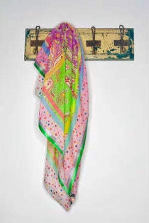 Ombre London Women Scarves - Paisley & Star Silk Mix Scarf