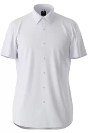 HUGO BOSS Men Short sleeved Shirts - Light Slim Fit Short Sleeve Shirt