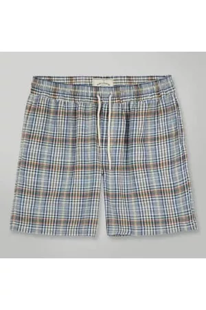 Portuguese Flannel Men Plaid Shorts - Summer Plaid Shorts Multi Print