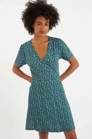 Lark London Women Party & Cocktail Dresses - Louche Frankie Bubble Pop Wrap Mini Jersey