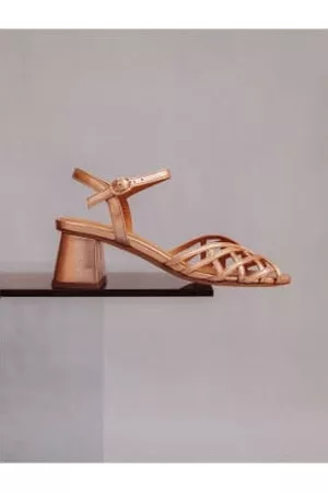 Bobbies Women Heels - Salma nude iridescent sandaletten