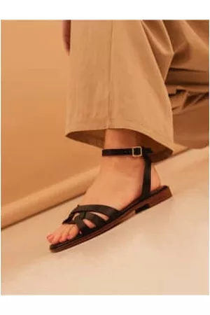 Bobbies Women Leather Sandals - Flat leather sandals Hisaé Passion