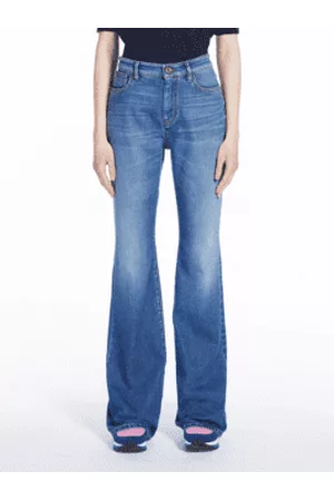 Max Mara Women High Waisted Jeans - T Albio Flared Denim Jeans