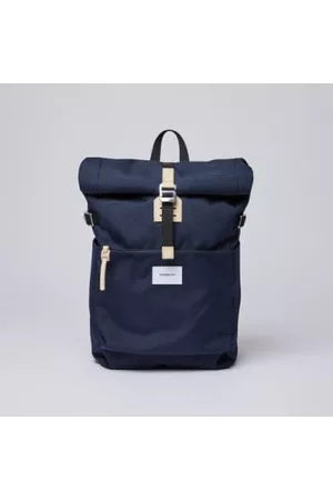 Sandqvist Men Wallets - Navy/naturl Leather Ilon Backpack