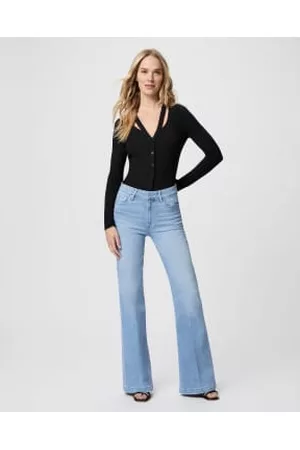 Paige Women Vintage Jeans - Genevieve - Sky Touch Distressed