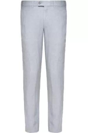 Hiltl Men Skinny Pants - Tarent Slim Straight Linen Trousers In Light