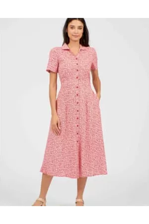 Lilac Rose Women Graduation Dresses - Pretty Vacant Jonie Dress In Red Ditsy