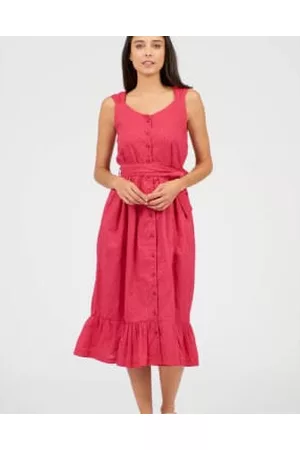 Lilac Rose Women Graduation Dresses - Pretty Vacant Finola Dress In Dobby Bright Rose