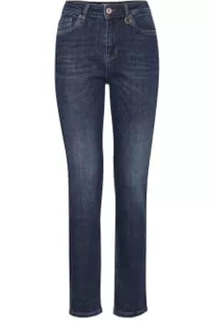 pulz Women Straight Jeans - Dark Pzliva Straight Jeans