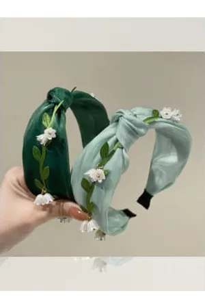 Anorak Women Hair Accessories - Fabric Hairband With Snowdrops