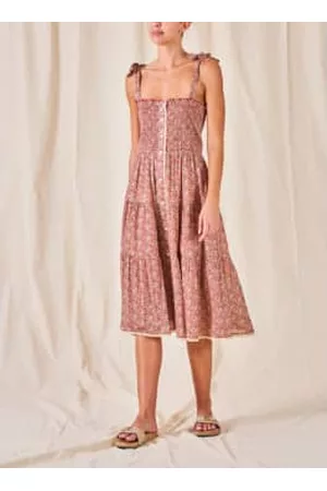 M.A.B.E Women Printed & Patterned Dresses - Lana Print Sundress