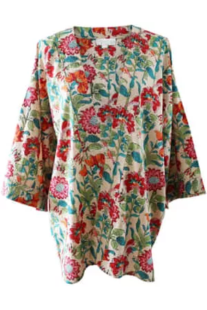 POWELL Women Floral Jackets - Floral Garden Print Cotton Summer Jacket
