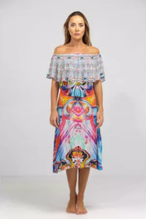 INOA Women Short & Mini Dresses - Short Canberra Frill Neck Dress