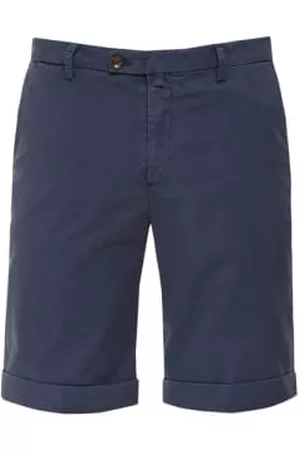BRIGLIA Men Skinny Pants - Navy Stretch Cotton Slim Fit Shorts Bg108 323127 011