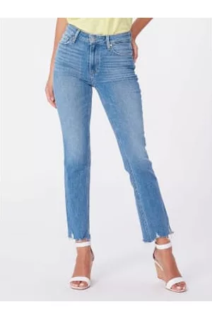 Paige Women Straight Jeans - Mel Destroyed Hem Cindy jeans