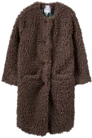 DELICATE LOVE Women Fleece Jackets - Oh Deer Tina Teddy Coat