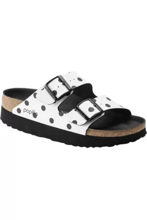 Birkenstock Men Sandals - Black Dots Arizona Pap Platform Sandals