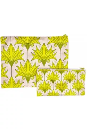 Vanilla Fly Women Wallets - Medium Bright Retro Print Velvet Bag