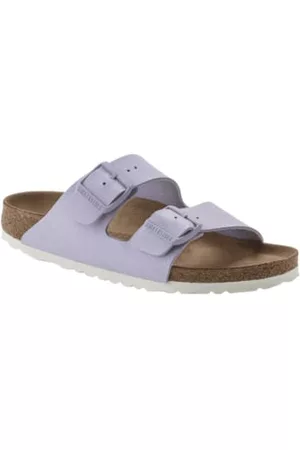 Birkenstock Women Sandals - Lavender Fog Arizona Bf Earthy Vegan Sandals