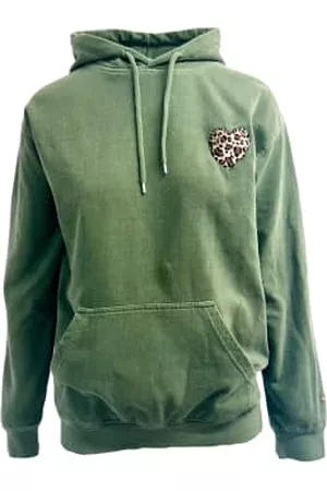 Rainbow Men Hoodies - Sage Leopard Heart Hoody