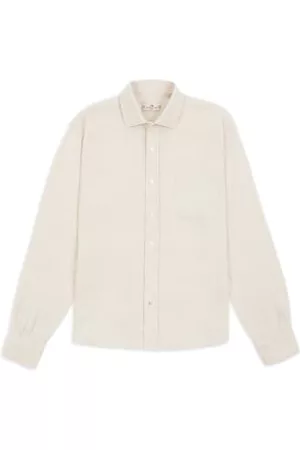 Burrows & Hare Men Shirts - Cheesecloth Shirt - Ecru