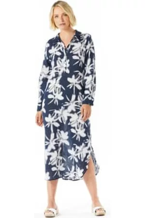 Oneseason Women Shirt Dresses - Navy Big Sur Gilli Shirt Style Dress