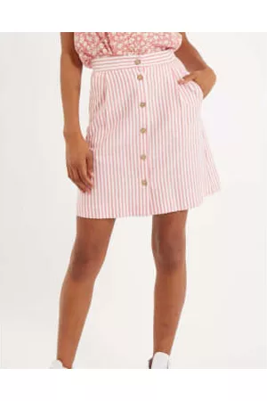 Lilac Rose Women Mini Skirts - Louche Hela Sail Stripe A-line Mini Skirt In Pink